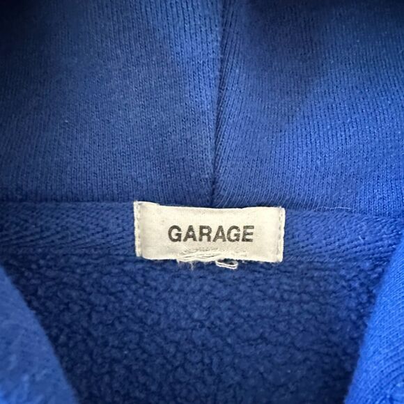Garage Womens Blue Lake Tahoe Lounge Cozy Pullover Hoodie Sweater Size Large‎ - Picture 4 of 7